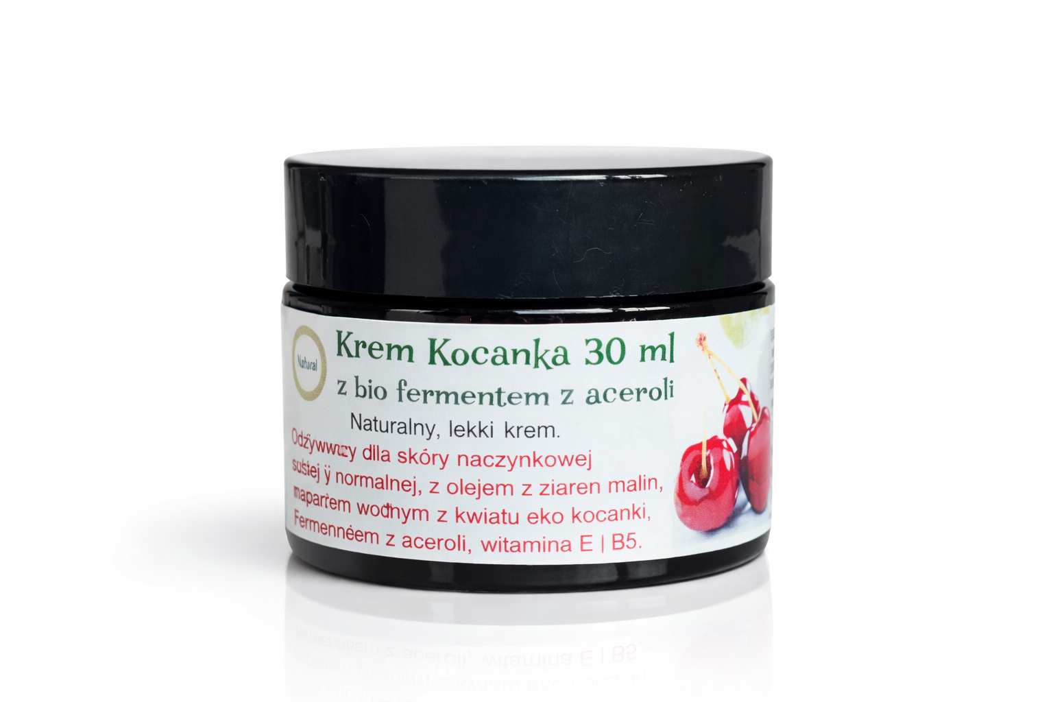 lilac natural cosmetics krem kocanka z bio ferementem aceroli 30 ml 1