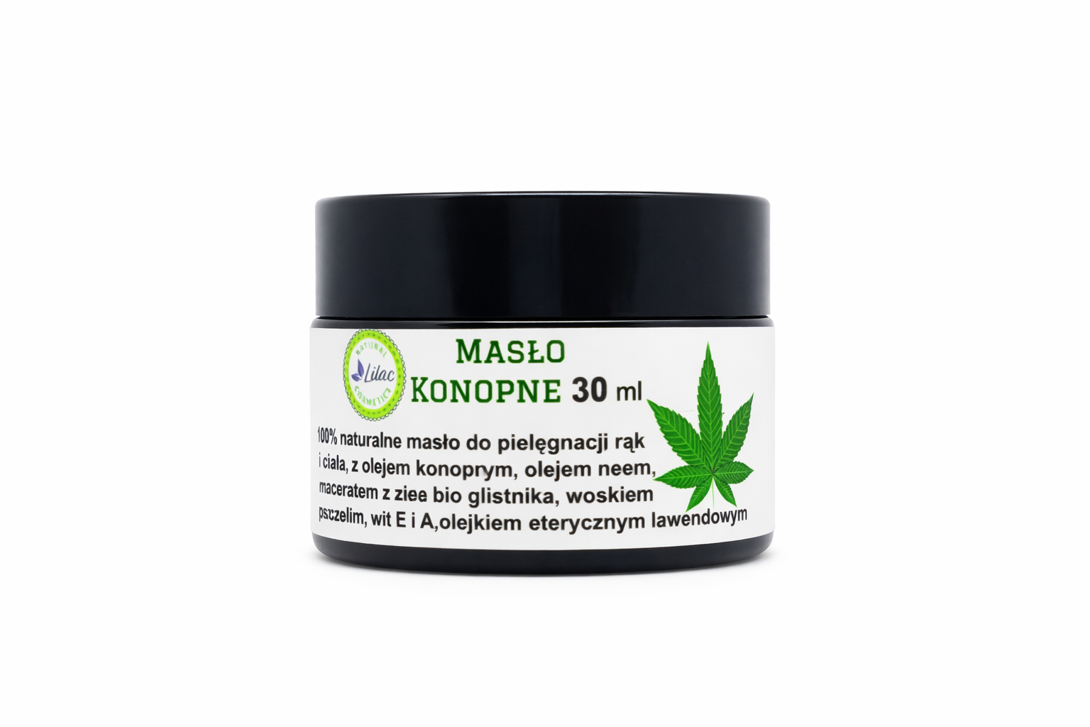 lilac natural cosmetics maslo konopne 30 ml 1