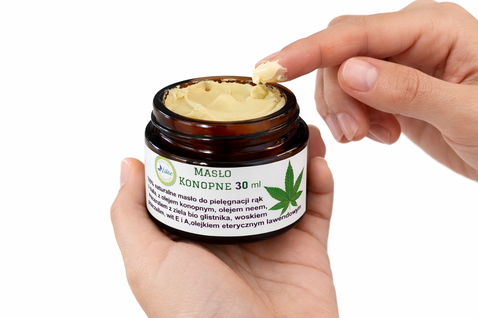 lilac naturalcosmetics masło konopne 30 ml 3