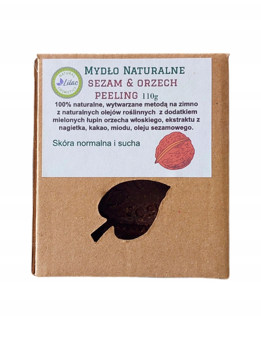 mydło sezam orzech peeling lilac natural cosmetics 110 g