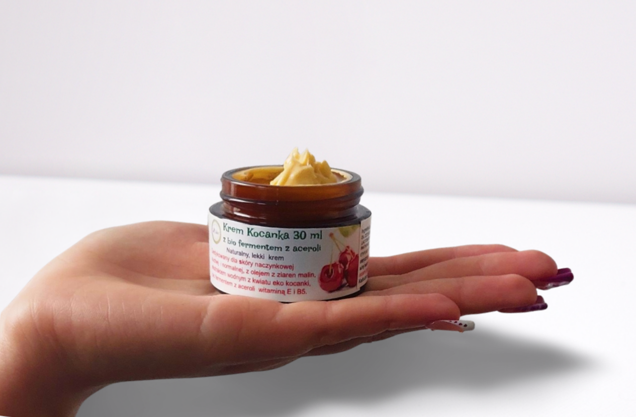 lilac natural cosmetics krem kocanka z bio fermentem z aceroli 8